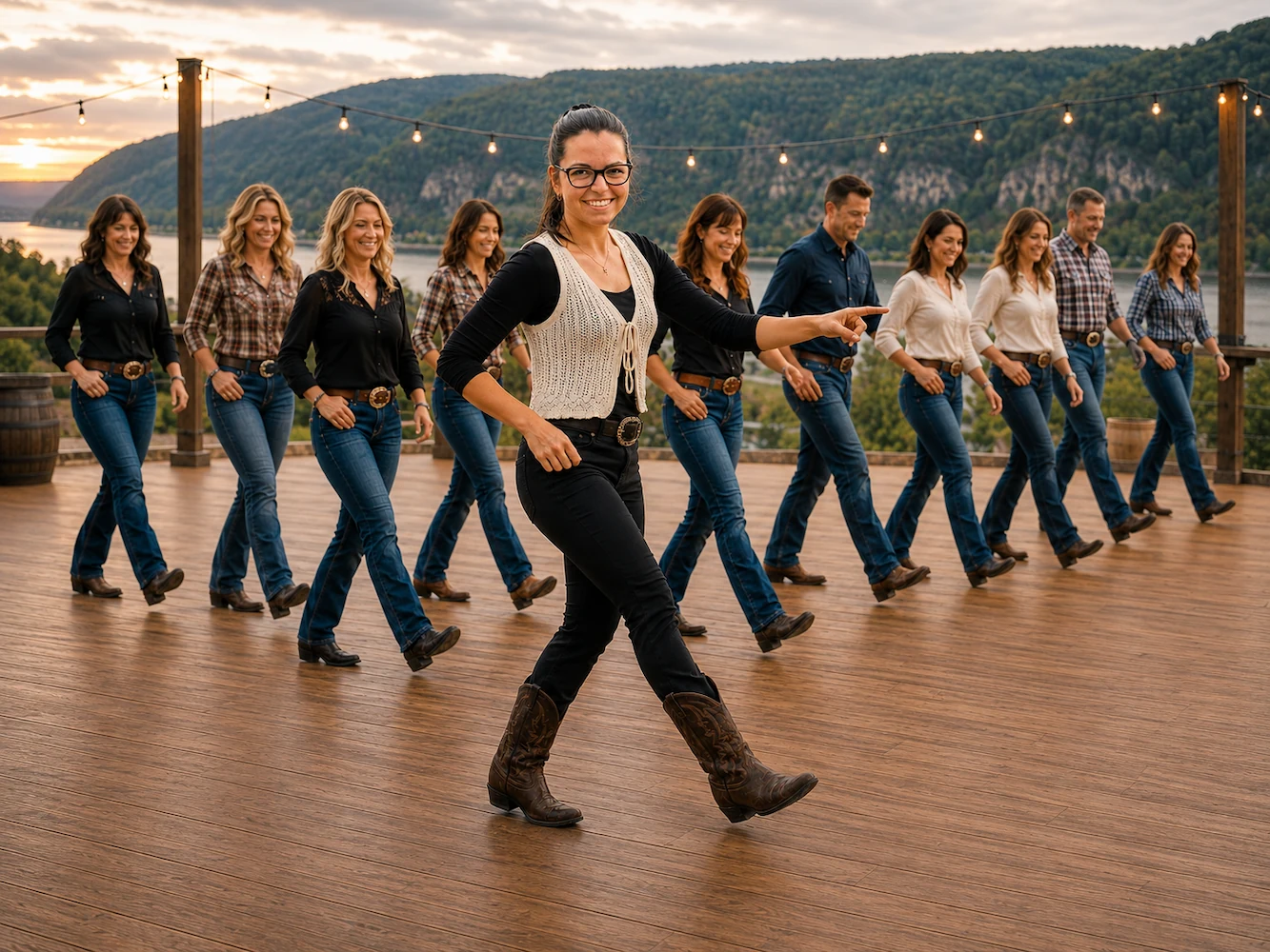 Line Dance Fortgeschrittene Kurs in Graz mit Christine